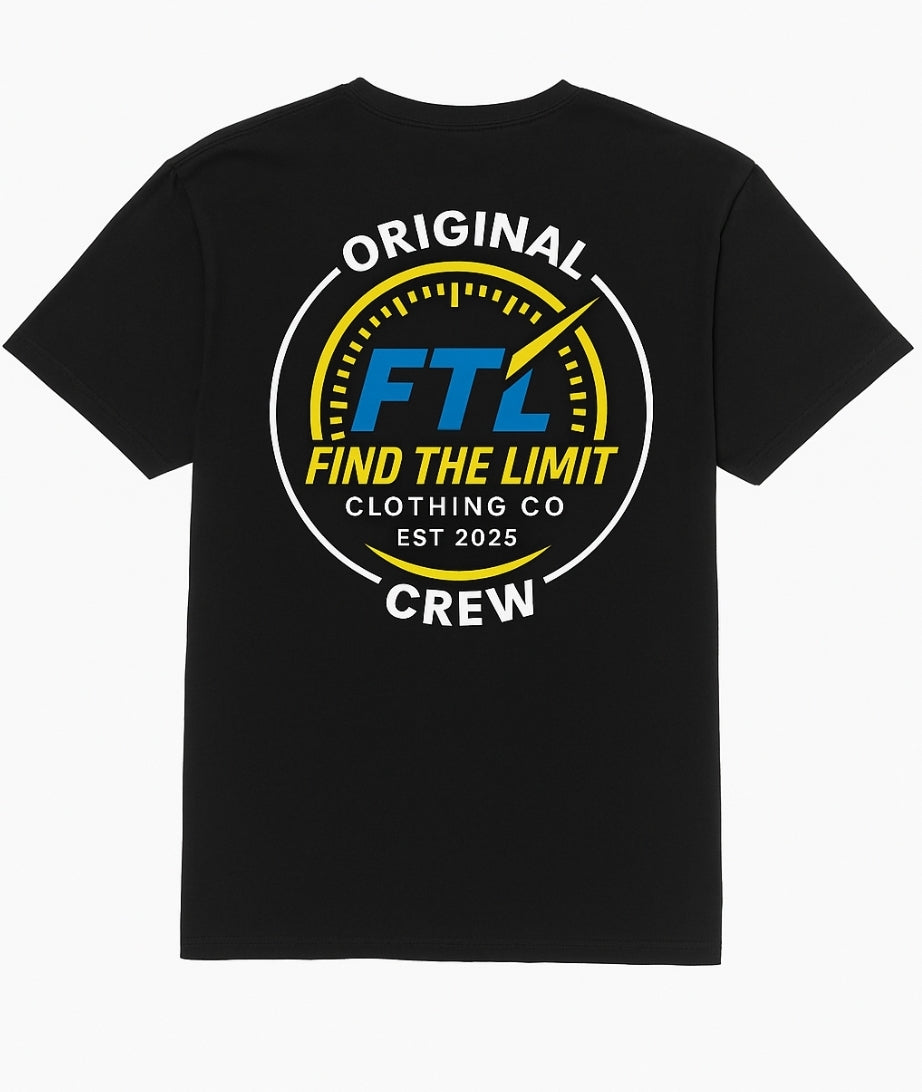 Original Crew T, Yellow, Blue, White