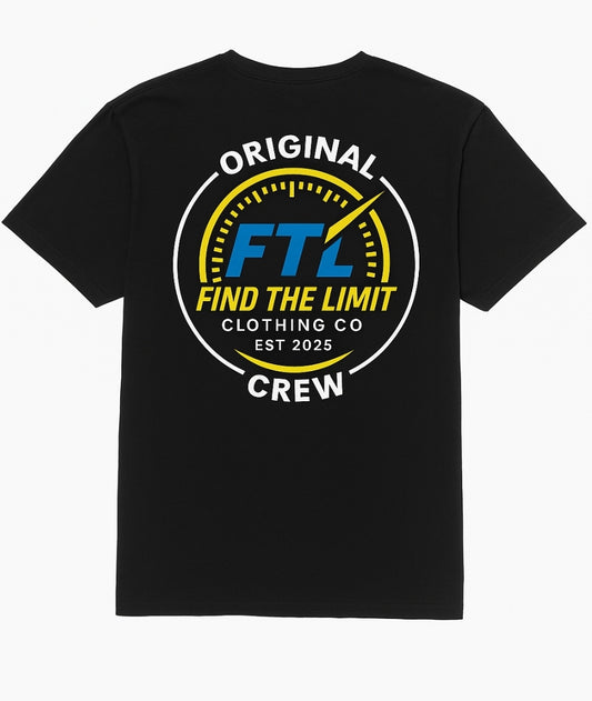 Original Crew T, Yellow, Blue, White